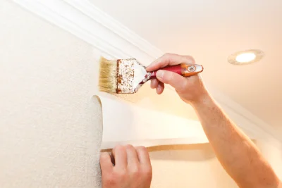 Pose de papier peint à Étrechet — revêtements muraux et toiles de verre